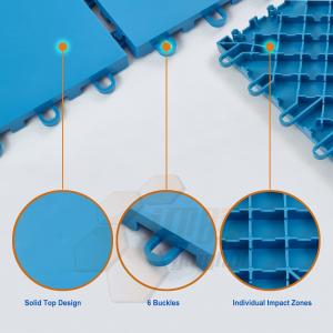 Indoor Multiuse Modular Plastic Sports Flooring For Roller Skate Handball Racket