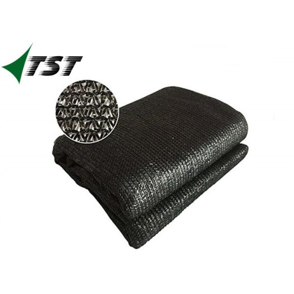 HDPE Knitted Plastic Sun Shade Net , Sun Screen Fabric 1-6m Width