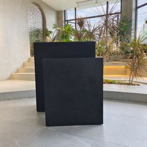 Frost Resistant Round Shape Fiber Clay Planter For Hotel