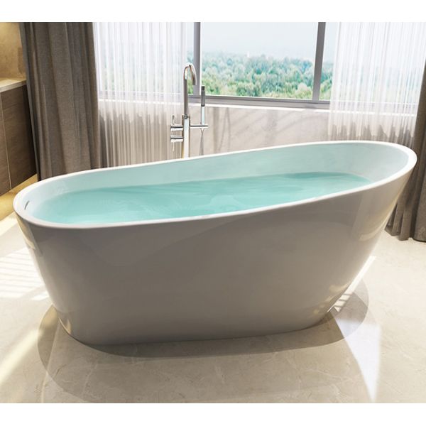 Buy cUPC acrylic freestanding bathtub with seamless design FRP reinforcement line overflow at wholesale prices