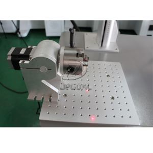 20W Aluminum Material Fiber Laser Marking Machine with Rotary Clamp
