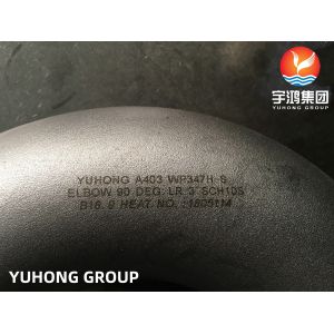 ASTM A403 WP347H-S 90 Degree LR Elbow SS Butt Weld Fittings for Chemical