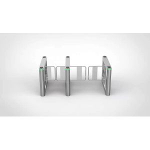Bi Directional Office Building RFID Glass Swing Barrier Turnstile