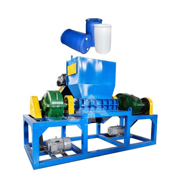 Buy Plastic Blue Barrel Plastic Trash Can Crushing Machine Shredder for Recycling at wholesale prices