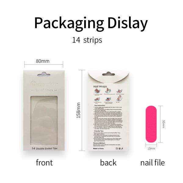 OEM ODM Nail Paint Solid Color Strips with Designs Custom Semi Cured Gel Polish Wraps