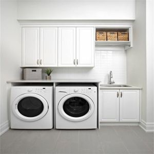 Custom Color YALIG Modern Laundry Cabinet Vanity Closet with Optional Sink and