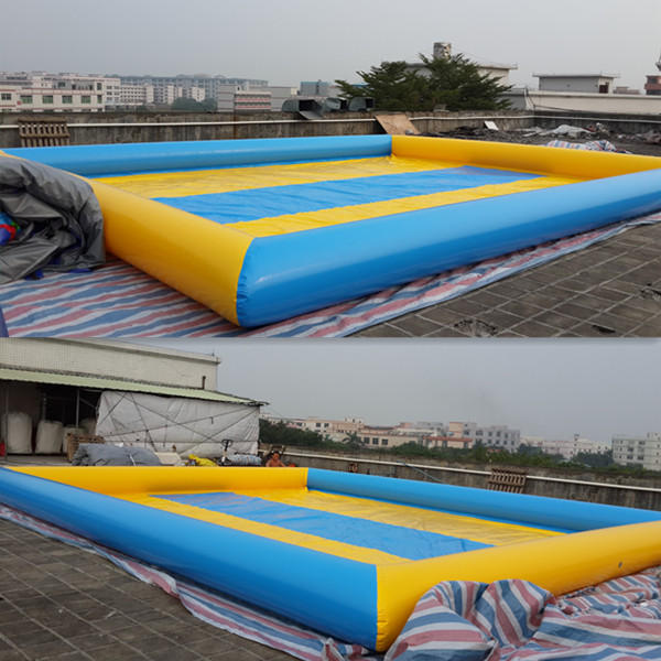 Commercial large inflatable swimming pools multi color for summer water park 8m