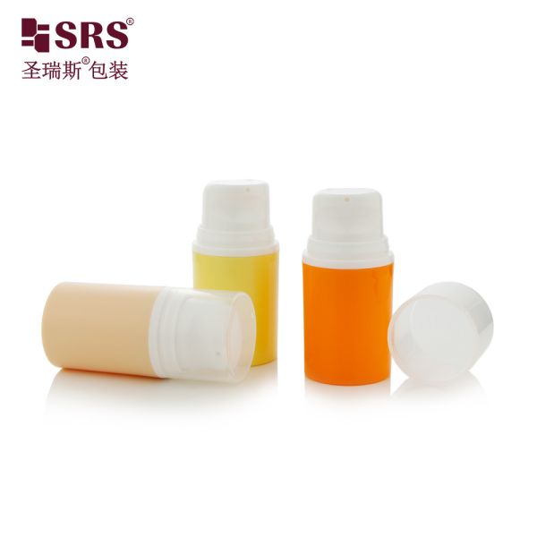 PA203A Custom Glossy Finish Airless Facial Cream Bottle 50ml Capacity Custom Color for Cosmetic