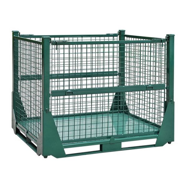 Buy Four Sided Welded Wire Mesh Pallet Cage Industrial Stillages Container at wholesale prices
