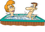 1048353-Royalty-Free-RF-Clip-Art-Illustration-Of-A-Cartoon-Couple-In-A-Hot-Tub