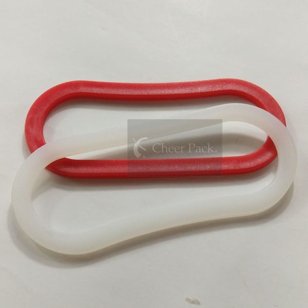 Buy 35mm Width PE Plastic Bag Handles 86mm Length For Rice / Soya Bean Bag at wholesale prices