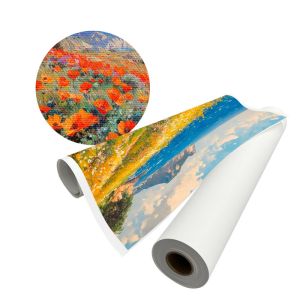 Eco Solvent Latex UV Inkjet Printing 360gsm Matte Polycotton Canvas
