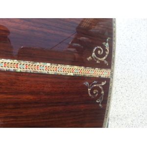 Deluxe acoustic guitar OEM acoustic electric guitar super deluxe abalone