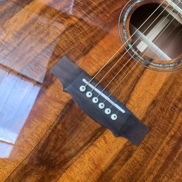 Custom Guilds 43 Inches Jumbo KOA Wood F50 Vintage Acoustic Guitar Gloss Finished Guild Electric Guitar