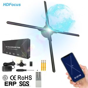 Powerful App Holograficos 3d Led Fan Hologram Projecteur Video Advertising