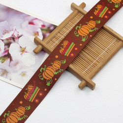 Wholesale bat ghost witch printing halloween holiday grosgrain webbing printed