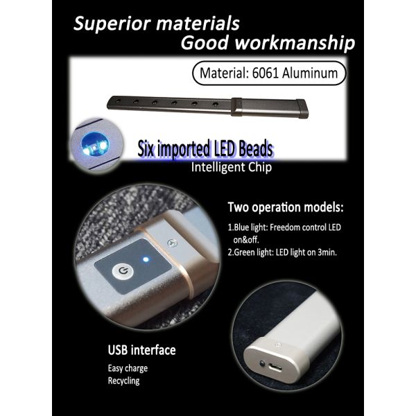 Rechargeable LED UV Light , High Power Uv Light Mini Design Easy To Carry