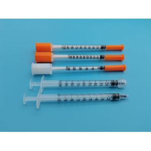 Quality OEM Medical Disposable Injection Insulin Syringes 29 Gauge 1cc for sale
