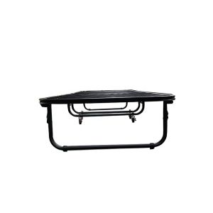 Black Metal Iron Bed Frames for Twin Size Design in Hotel Accommodation