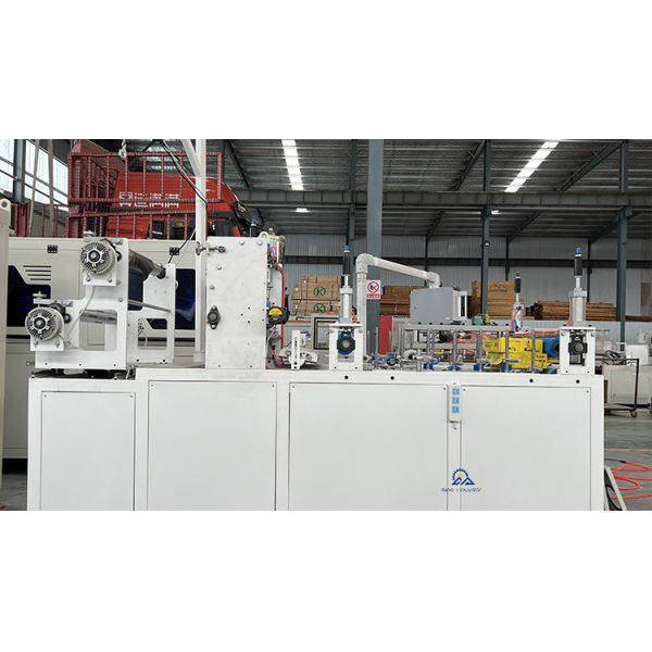 Woodworking Door Frame PVC Veneer Paper Pur Hotmelt Glue Profile Wrapping Machine 0-25m/Min