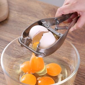 SUS304 Stainless Steel Egg Opener Fish Shaped Eggshell Cracker Cutter