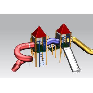 Tube Slide Playground Rotomoulding Mould Plastic OEM Size