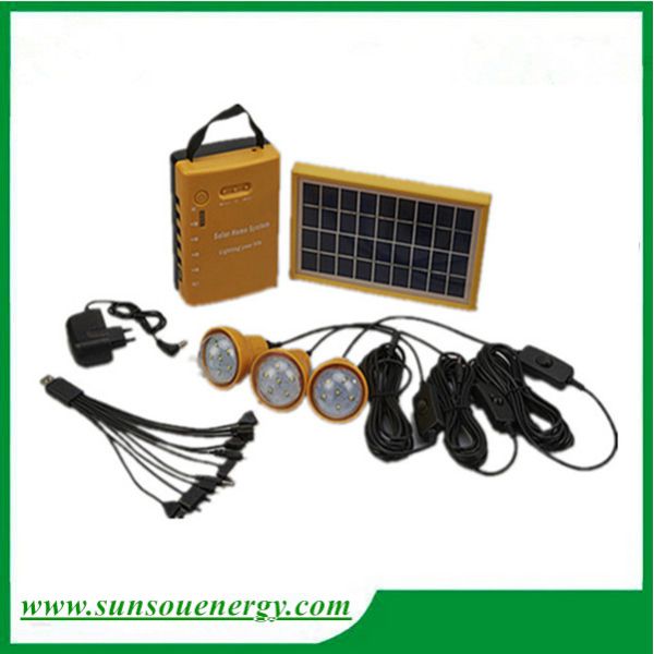 Buy High lumens Led solar lighting kits, solar system with or without FM radio for home, camping at wholesale prices