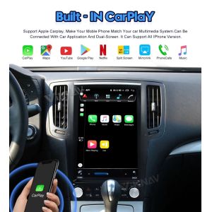 12.1 Inch Touch Screen Stereo For 2004-2015 Infiniti G25 G37 Navigation GPS