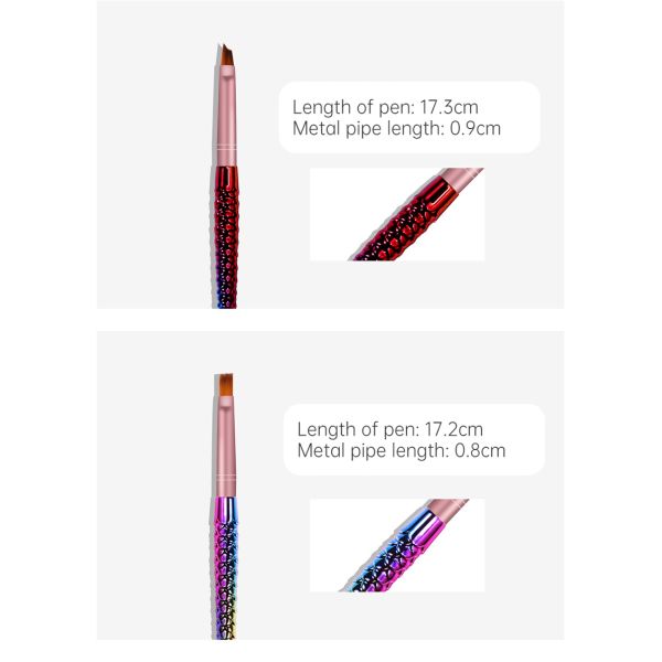 Professional 100% Kolinsky Mermaid Penholder Drawing Pen Set with Acrylic Nail Brush