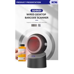 A SD5631 Omnidirectional Scanners 2D Desktop Barcode Scanner Bar Code Reader Qr
