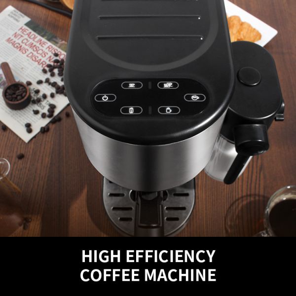 1450W Cappuccino Espresso Maker 240V 15 Bar Steam Compact Latte Machine