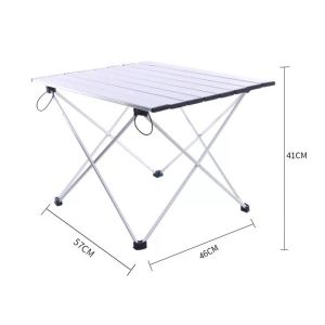 Leisure Time Portable Outdoor Aluminum Folding Camping Garden Picnic Table Carry