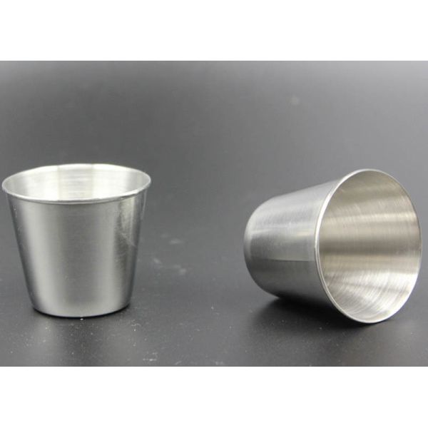 Stainless Steel Carry On Portable Wine Cup , Low Medium 45 Ml Wine Cup