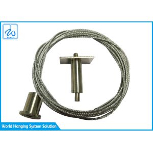 China Adjustable Anti Twist Rope Wire Suspension Hanging Kit With Ceiling Attachment on sale