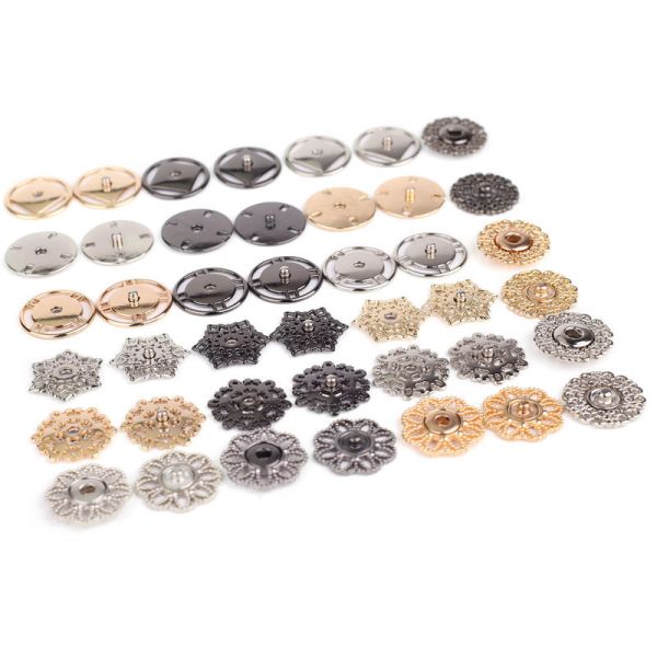 2020 High quality new design fancy metal alloy press sewing snap buttons