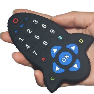Shaped MHC Silicone Baby Teether Remote Control For Chew Toys