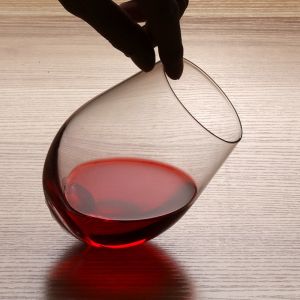 FDA Beverage Hand Blown 375ml Stemless Wine Glasses