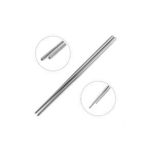 Hiking Titanium Camping Parts Ti Chopsticks Sandblasting Hollow Square