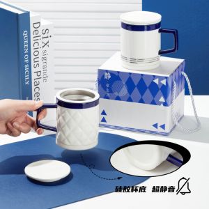 Ready To Ship In Stock Functional Ceramic Coffee Mug BOTTOM With Silicon Ring For Everyday Use