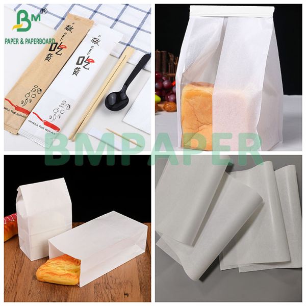 30gsm 60gsm White Food Grade MG Kraft Paper For Wrapping Food