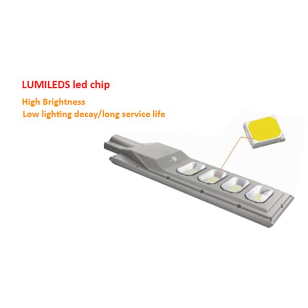 LiFePO4 25AH 2700LM High Lumen Solar Light 7 Rainy Day 60W