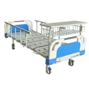 Two Crank ABS Headboard 830MM Manual Medical Bed Hospital Manual Bed Patient Bed