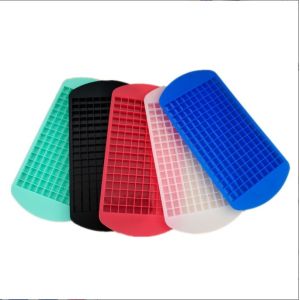 Stocked Silicone Mini Ice Cube Tray for Food Grade 160 Cavity Small Square Ice