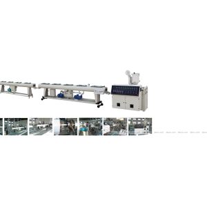Plastic Extrusion Line Plastic Extrusion Machine , PVC Cable Protection Pipe