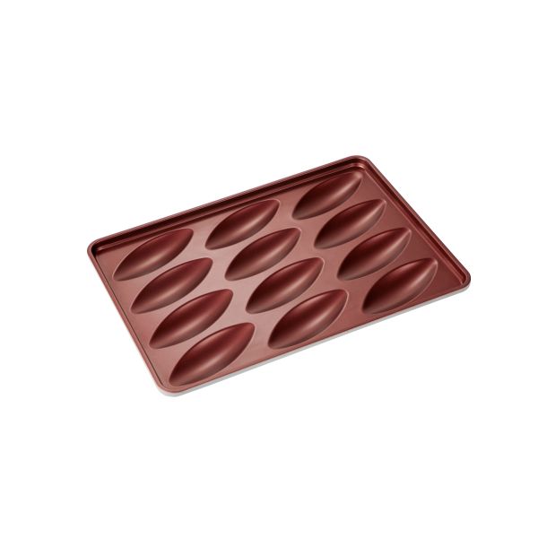 530x380x32.8mm 12 Links Croissant Aluminized Steel Baking Pans