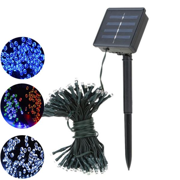 50/100/200 Led Solar Fairy Lights Outdoor Waterproof Street Garland Houses Christmas Garden Decorations String Light Strip Chain