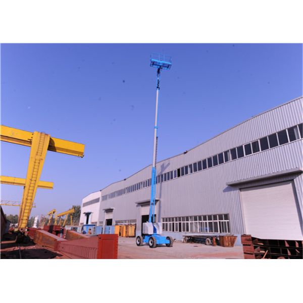 Buy Metal Structure Self Propelled Boom Lift Blue Color 1 Year Warranty Anti Corrosion at wholesale prices