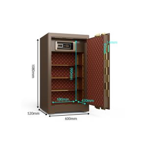 H1080mm Commercial Safe Box with 4 Open Ways for Money Jewelry Cash Document