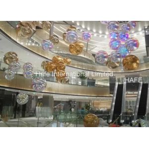 2.5m Diameter Inflatable Mirror Balloon / Events Decoration Silver Reflective