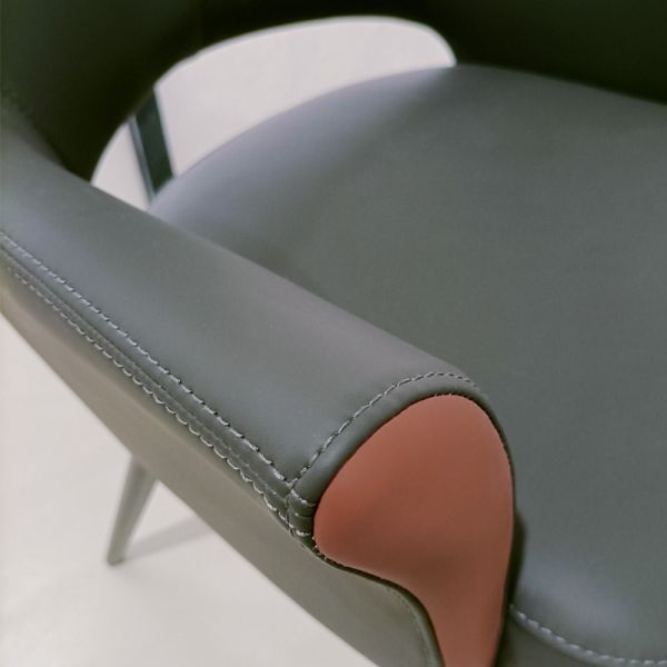 Dinning Furniture Luxury Nordic Design Metal Leg Modern PU Leather Dining Chairs For Dining Room Restaurant